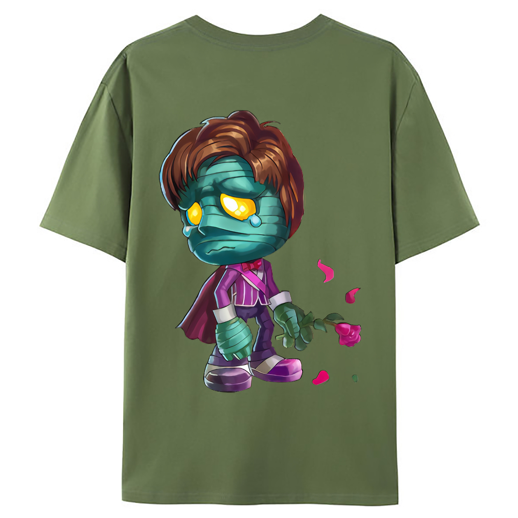 （画像用） リーグ・オブ・レジェンド League of Legends LOL 綿100％ メンズ半袖Tシャツ（バックプリント） 通気性
